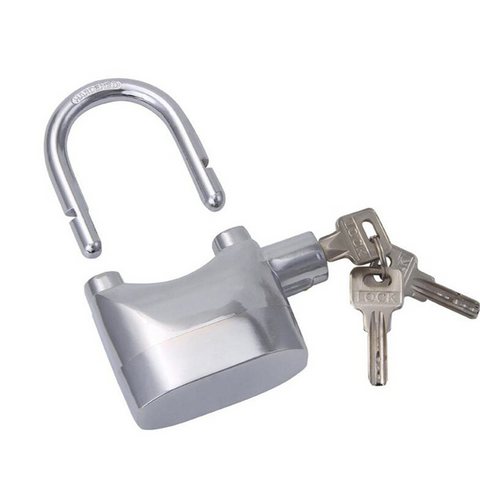 Aluminum Alloy Alarm Lock Padlock Anti-rust Anti-theft Lock Motorcycle Locks Door Lock Cabinet Lock