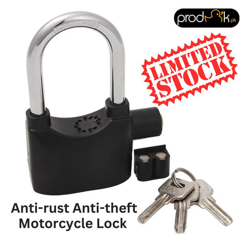 Aluminum Alloy Alarm Lock Padlock Anti-rust Anti-theft Lock Motorcycle Locks Door Lock Cabinet Lock