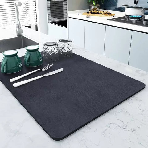 Super Absorbent Kitchen Deluxe Dish Drying Mat