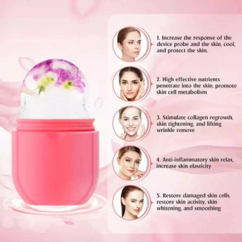 Ice Roller for Face & Eyes – Puffiness, Redness & Migraine Relief