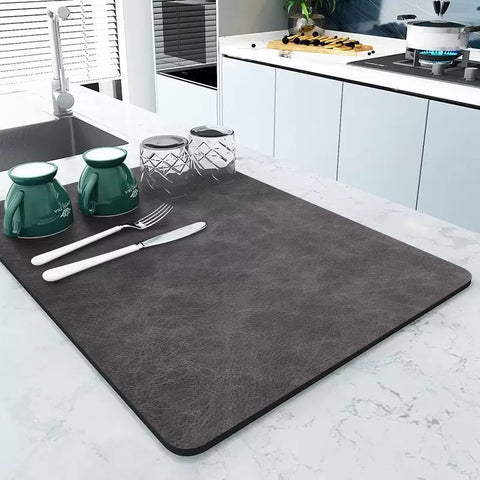 Super Absorbent Kitchen Deluxe Dish Drying Mat