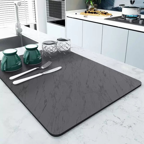 Super Absorbent Kitchen Deluxe Dish Drying Mat
