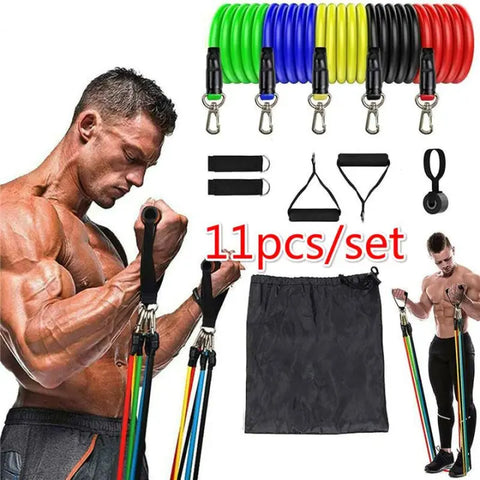 Portable Resistance Bands With Handles, Resistance Tubes