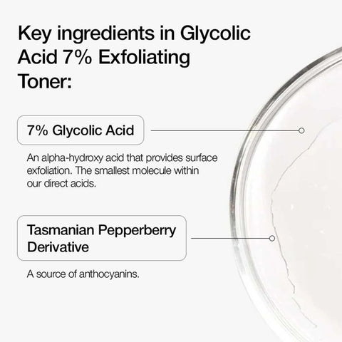 Clarifying 7% Glycolic Acid Toner – Exfoliates, Brightens & Smooths Skin for a Radiant Glow 🌿