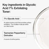 Clarifying 7% Glycolic Acid Toner – Exfoliates, Brightens & Smooths Skin for a Radiant Glow 🌿
