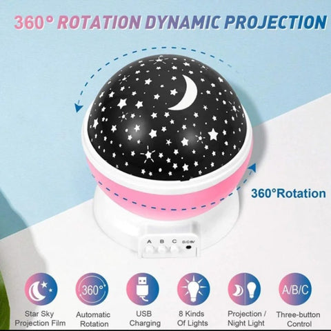 LED Star Projector Night Light-Starry Sky LED Night Light for Bedroom & Home Decor