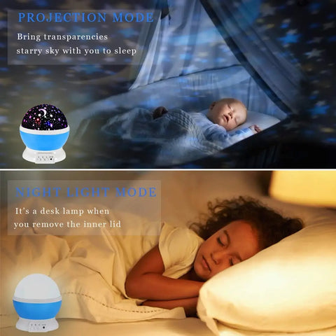 LED Star Projector Night Light-Starry Sky LED Night Light for Bedroom & Home Decor