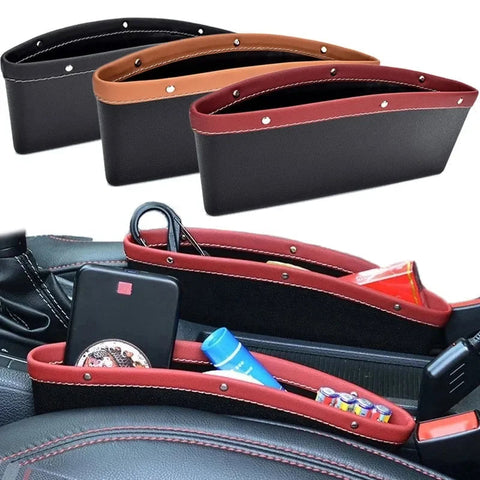 PU Leather Car Seat Gap Storage Organizer