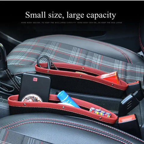 PU Leather Car Seat Gap Storage Organizer