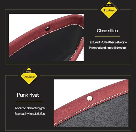 PU Leather Car Seat Gap Storage Organizer