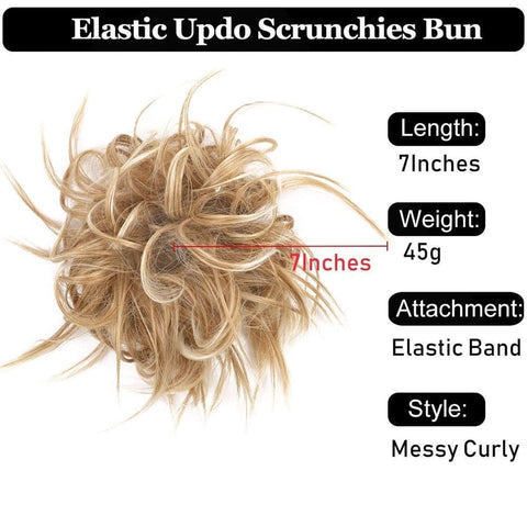 MESSY CURLY HAIR BUN