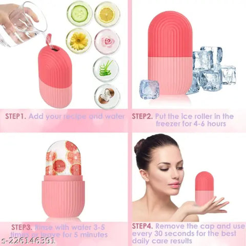 Ice Roller for Face & Eyes – Puffiness, Redness & Migraine Relief