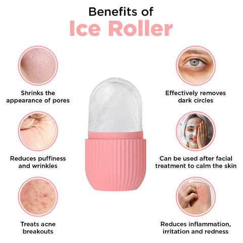 Ice Roller for Face & Eyes – Puffiness, Redness & Migraine Relief
