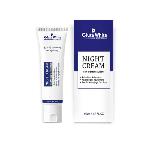 Glutaa White Night Cream – Brighten, Nourish & Glow Overnight | 50g