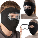 Cotton Full Face Mask with Built-in Goggles | Windproof, Sun & Dust Protection, Warm Winter Mask for Biking, Cycling & Outdoor Use (Unisex – Pack of 1)