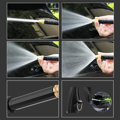 Premium Black Metal Spray Nozzle – Adjustable High-Pressure Water Jet for Car Wash & Gardening