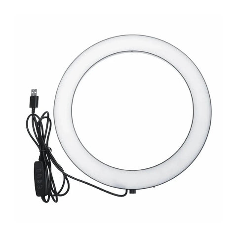 LED Ring Light with Phone Holder & USB – Dimmable Beauty Light for Makeup, Streaming & Photography